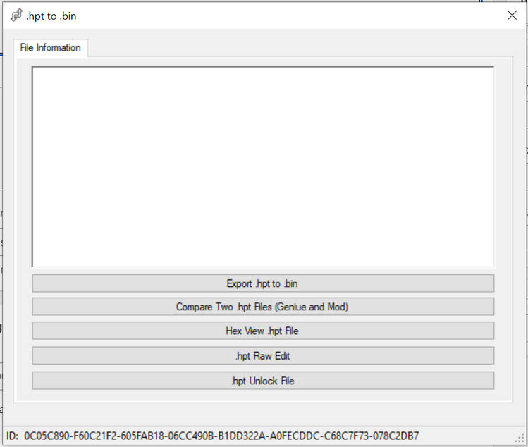 HPT TO BIN CONVERTER